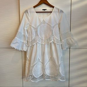 White Cotton bohemian dress